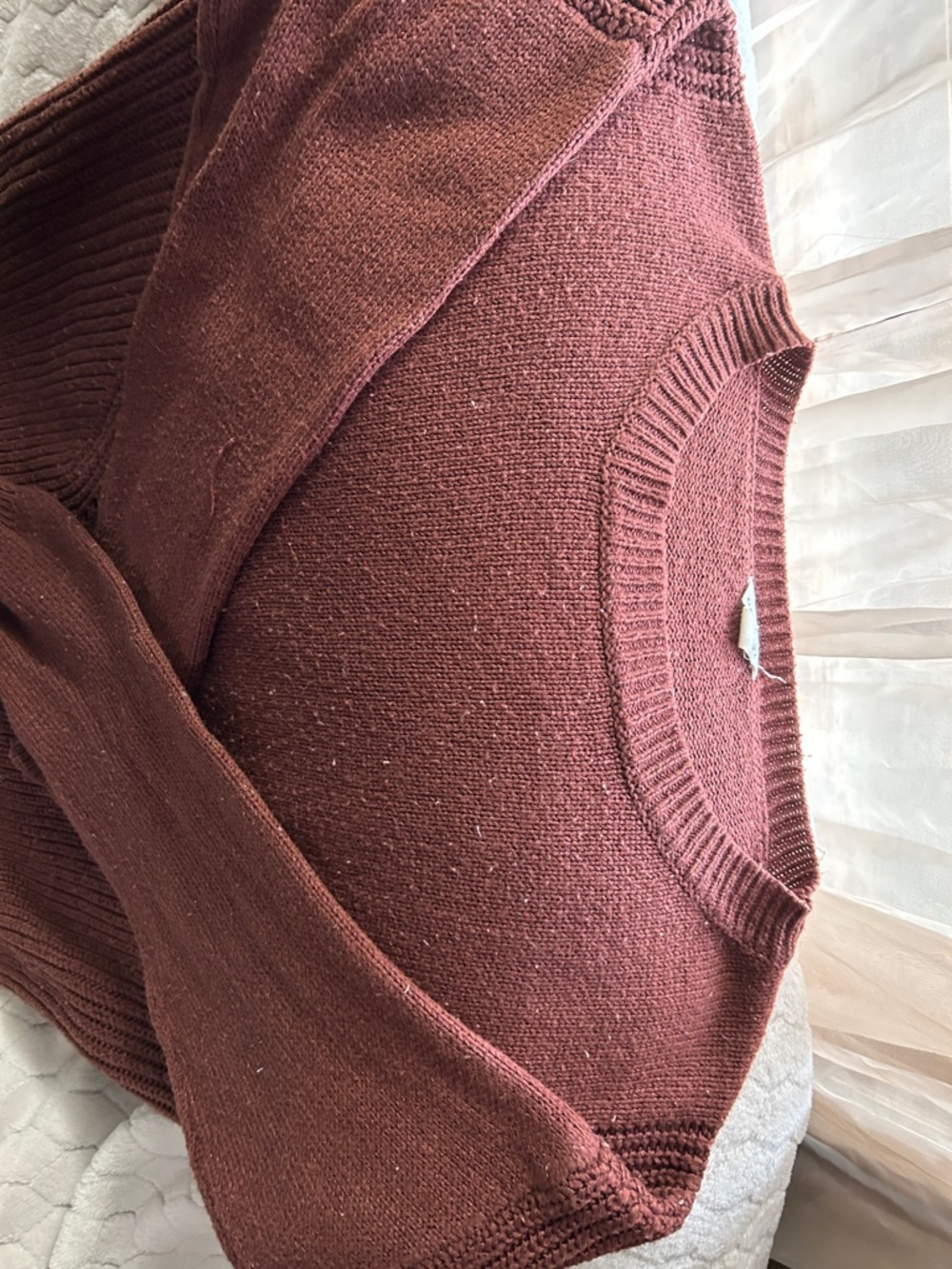 Aeropostale Women's Rust Crewneck Sweater